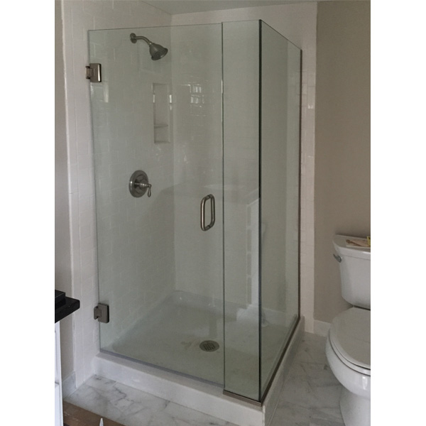 Frameless Hinged Shower Doors at The Hayes Company