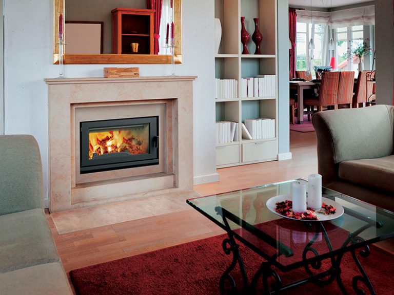 Wood Burning Fireplace Installation by The Hayes Company