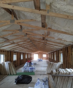 Barn Becomes Well Insulated Education Center