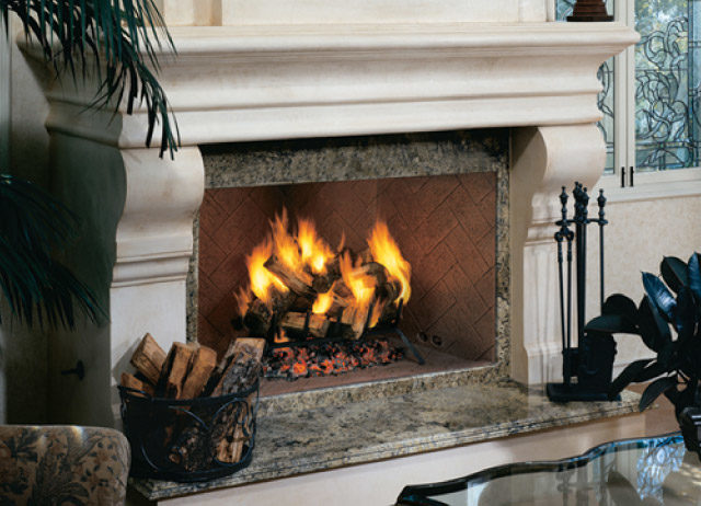 Wood Burning Fireplaces at The Hayes Company