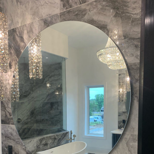 Custom Bathroom Mirror in Kansas City
