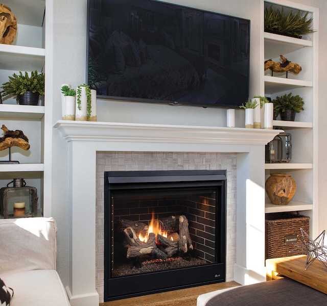 View of Gas Fireplaces Installation by The Hayes Company in Kansas City