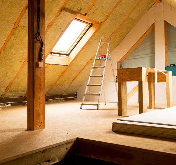 insulation in home's attic