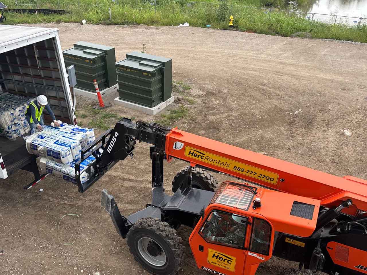 Installers Stocking Hilton Inn