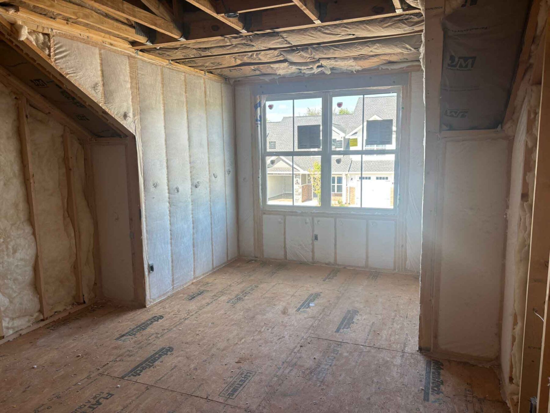 Blown in Wall System