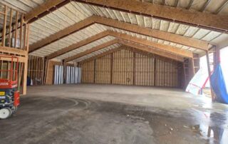3” closed cell exterior walls, 4” roof slopes, 24’ to the peak