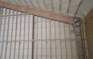 3” closed cell exterior walls, 4” roof slopes, 24’ to the peak
